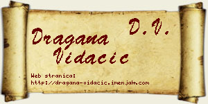 Dragana Vidačić vizit kartica
